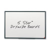 5 Star Office Drywipe Board Lightweight with Fixing Kit and Detachable Pen Tray W900xH600mm