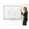 5 Star Office Drywipe Board Lightweight with Fixing Kit and Detachable Pen Tray W1800xH1200mm