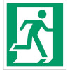 Stewart Superior Fire Exit Sign Man Left and Right 135x150mm Self-adhesive Vinyl Ref NS010