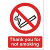Stewart Superior Sign No Smoking Vehicle A5 Self-adhesive Vinyl Ref SB014SAV
