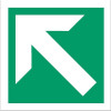 Stewart Superior Fire Exit Sign Man Left and Right 135x150mm Self-adhesive Vinyl Ref NS010