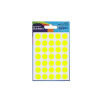 Avery Packets of Labels Diam.13mm Fluorescent Yellow Ref 32-284 [10x245 Labels]
