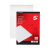 5 Star Office Refill Pad Headbound Feint Ruled 4-Hole Punched 80 Sheets A4 [Pack 10]