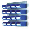 Louvred Panel W457xH438mm and 16 x Container Bins W165xD100xH75mm