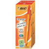 Bic Orange Ball Pen 0.8mm Tip 0.2mm Line Red Ref 1199110112 [Pack 20]