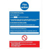 Stewart Superior Fire Exit Sign Man Left and Right 135x150mm Self-adhesive Vinyl Ref NS010