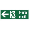 Stewart Superior Fire Exit Sign Man Left and Right 135x150mm Self-adhesive Vinyl Ref NS010