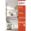 Avery Printable Business Tent Card 4 per Sheet 120x45mm White 190gsm Ref L4794-10 [40 labels]