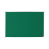 5 Star Office Felt Noticeboard with Fixings and Aluminium Trim W1200xH900mm Green