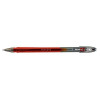 Pilot G-107 Grip Gel Rollerball Pen Fine 0.7mm Tip 0.4mm Line Red Ref BLGPF10702 [Pack 12]