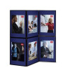 Nobo Showboard Desktop Display 5kg 3 Panels Each of W600xH900xD20mm Sides Blue and Grey Ref 1900044