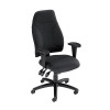 Influx Posture High Back Asynchronous Armchair Seat W500xD500xH420-530mm Black