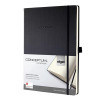 Sigel Conceptum Notebook Padded Cover Ruled 194pp 80gsm A4 Black Ref CO112