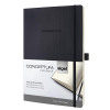 Sigel Conceptum Notebook Leather Look Soft Cover 194pp 80gsm Ruled A4 Black Ref CO311
