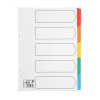 Avery ReadyIndex Dividers L7451-5 A4 5-Part Plain Tabs Ref 1970501