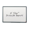 5 Star Office Drywipe Board Lightweight with Fixing Kit and Detachable Pen Tray W600xH450mm