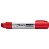 Sharpie Metal Permanent Marker Small Chisel Tip 4.0mm Line Red Ref S0945790 [Pack 12]