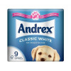 Andrex Toilet Rolls 2-Ply 240 Sheets Natural Pebble Ref M01378 [Pack 9]