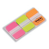 Post-it Index Filing Tabs Strong Flat 51x38mm Six Each of 4 Colours Assorted Ref 686-PLOY [Pack 24]