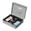 Cash Manager Security Box 8 Compartments and Coin Counter Tray Mercury