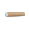 Postal Tube Cardboard with Plastic End Caps L610xDia.76mm [Pack 12]