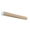 Postal Tube Cardboard with Plastic End Caps L610xDia.76mm [Pack 12]