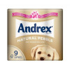 Andrex Toilet Rolls 2-Ply 240 Sheets Natural Pebble Ref M01378 [Pack 9]