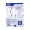 Avery Index Multipunched 1-5 A4 White Ref 05460061