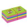 Post-it Super Sticky Full Adhesive Notes Pad 76x76mm Assorted Ref F330-4SSAU [Pack 4]