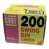 Robinson Young Le Cube Refuse Sacks with Tie Handles 72 Gauge 1500x1000mm Ref 0481 [Pack 75]