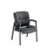 Sonix Camden Visitors Chair H500mm W520xD540xH460mm Leather Black