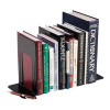 5 Star Office Bookends Large Metal Black [Pack 2]