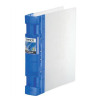 Guildhall GLX Ergogrip Binder Capacity 400 Sheets 4x 2 Prong 55mm A4 Frost Cobalt Blue Ref 4542 [Pack 2]