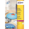 Avery CD/DVD Labels Laser 2 per Sheet Dia.117mm Photo Quality Glossy Colour Ref L7760-25 [50 Labels]