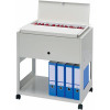 Filing Trolley Lockable Lid Steel Capacity 120 A4 or Foolscap Files Grey