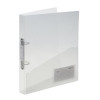 Rexel Ice Ring Binder Polypropylene 2 O-Ring 25mm A4 Translucent Clear Ref 2102045 [Pack 10]