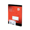 5 Star Office Addressing Labels Inkjet 21 per Sheet 63.5x38.1mm White [2100 Labels]