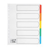 Avery ReadyIndex Dividers L7451-5 A4 5-Part Plain Tabs Ref 1970501