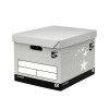 5 Star Facilities Storage Box Self-Assembly Grey [Pack 10]