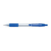 5 Star Office Retractable Grip Ball Pen 1.0mm Tip 0.4mm Line Blue [Pack 10]