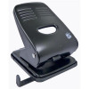 5 Star Office Punch Heavy Duty 2 Hole Metal with Plastic Base Capacity 65x 80gsm Black and Grey
