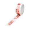 5 Star Office Printed Tape Handle with Care Polypropylene 50mm x 66m Red on White [Pack 6]