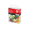 5 Star Office Indicator Pins 20mm Head Assorted [Pack 10]