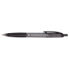 5 Star Office Grip Ball Pen Retractable Medium 1.0mm Tip 0.7mm Line Black [Pack 12]