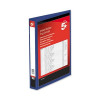 Esselte Presentation Ring Binder Polypropylene 4 D-Ring 40mm A4 Blue Ref 49762 [Pack 10]