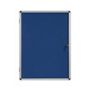 5 Star Office Noticeboard Glazed Lockable Aluminium Trim W1200xH900mm