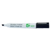 5 Star Eco Drywipe Marker Chisel Tip 2-5mm Line Black [Pack 10]