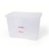 5 Star Office Storage Box Plastic with Lid Stackable 80 Litre Clear