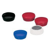 5 Star Office Round Plastic Covered Magnets 20mm Red [Pack 10]
