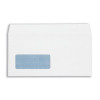 Plus Fabric Envelopes Wallet Press Seal Window 110gsm DL White [Pack 250]
